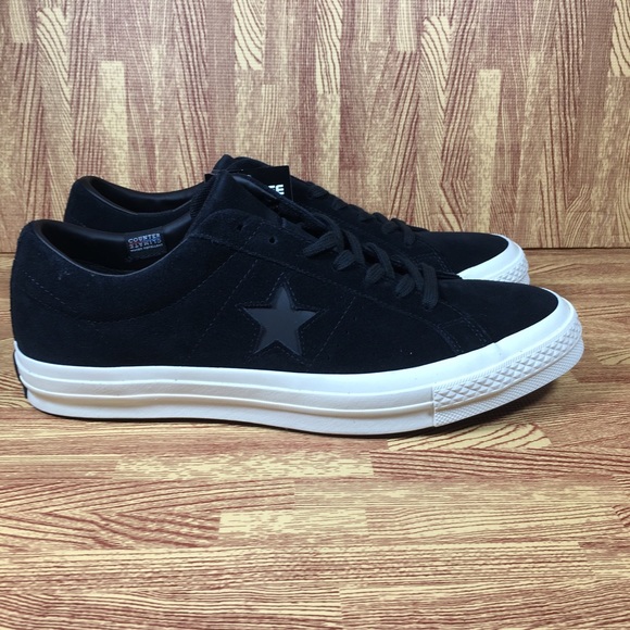 converse one star black mono